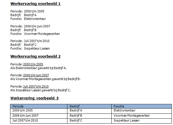 Samenvoegcodes resultaat